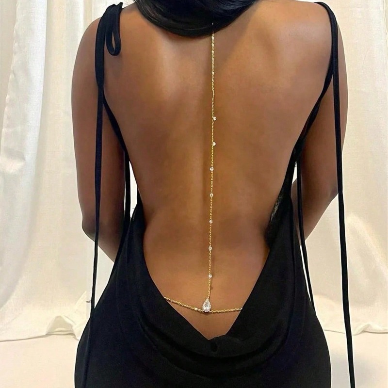 Noiva sem costas strass waterd - Body Jewelry Dress avaliação e preço