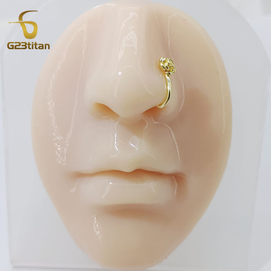 1 peça Clipe de Nariz em Cobre - Body Jewelry Nose Ring avaliação e preço