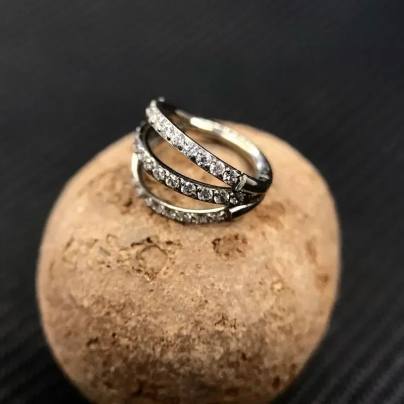 G23 titânio articulado segment - Septum Clicker Ring avaliação e preço