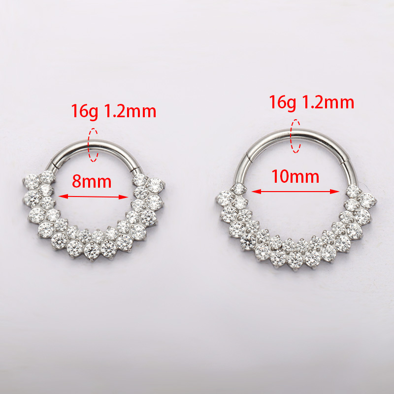 Asm f136 titânio clicker septo - Septum Clicker Ring avaliação e preço