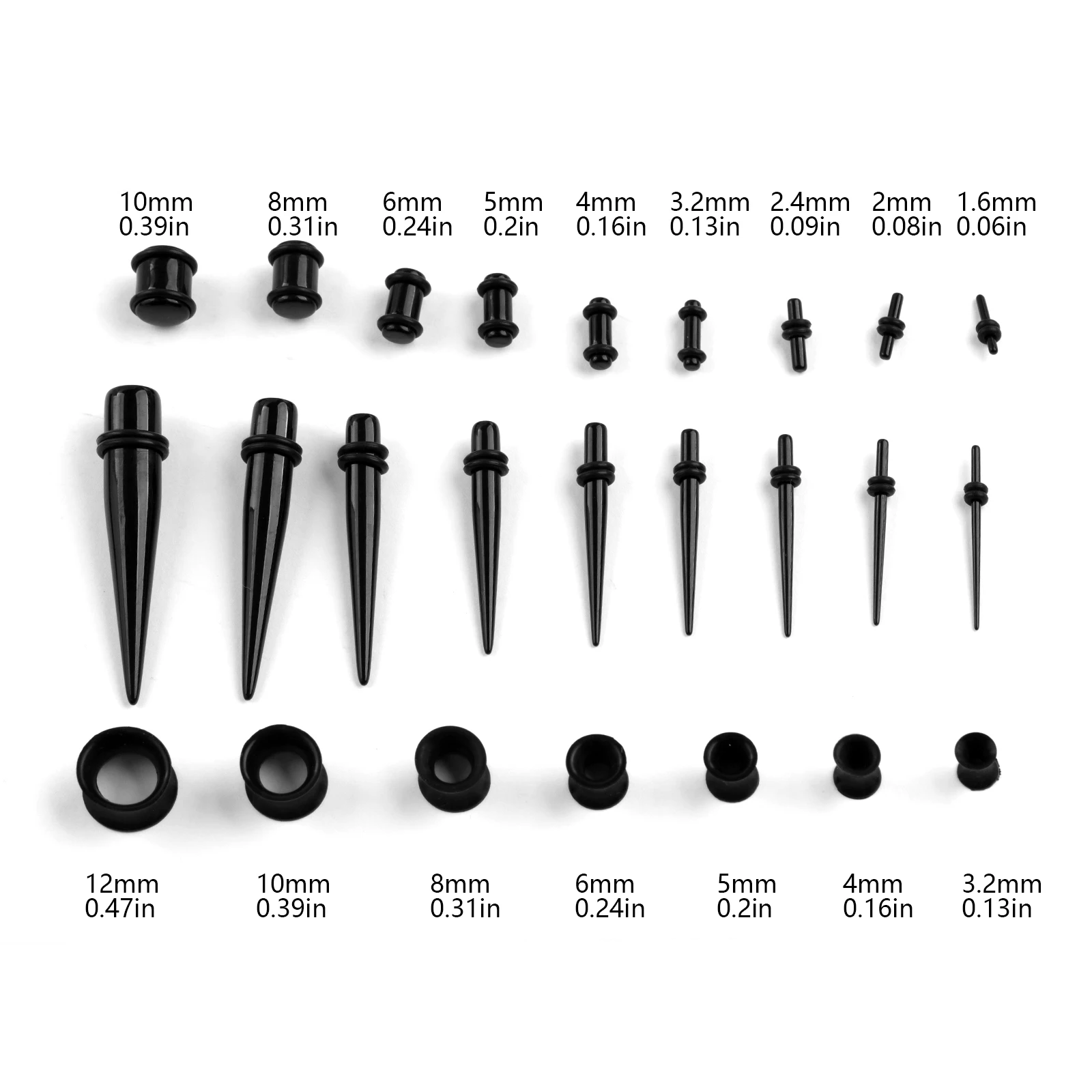 Acrílico Ear Stretching Kit, T - Body Jewelry Tunnels avaliação e preço