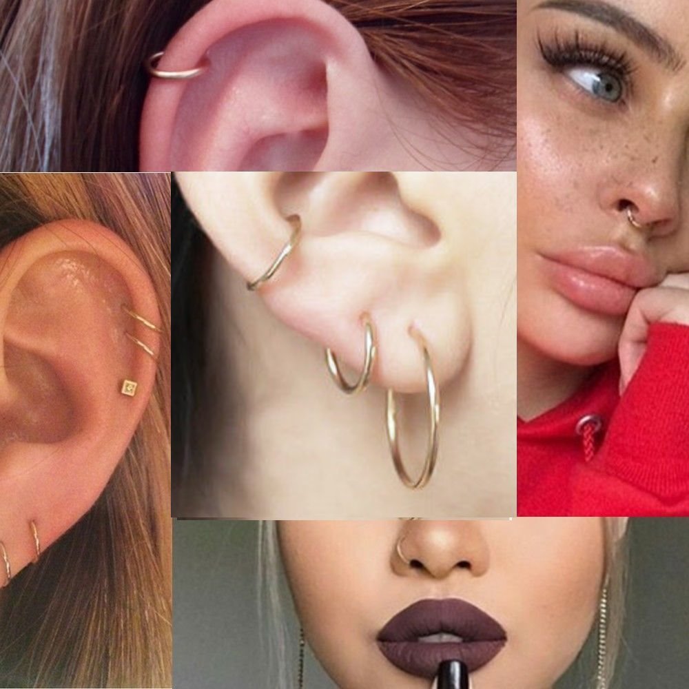 Brincos cirúrgicos de aço inox - Septum Clicker Ring avaliação e preço