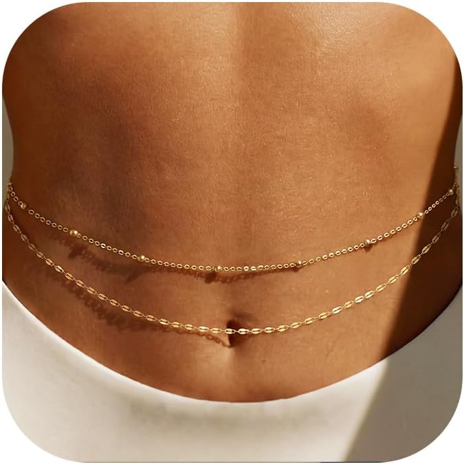 Cinto de Corrente Dourada 14K  - Body Jewelry Waterproof avaliação e preço